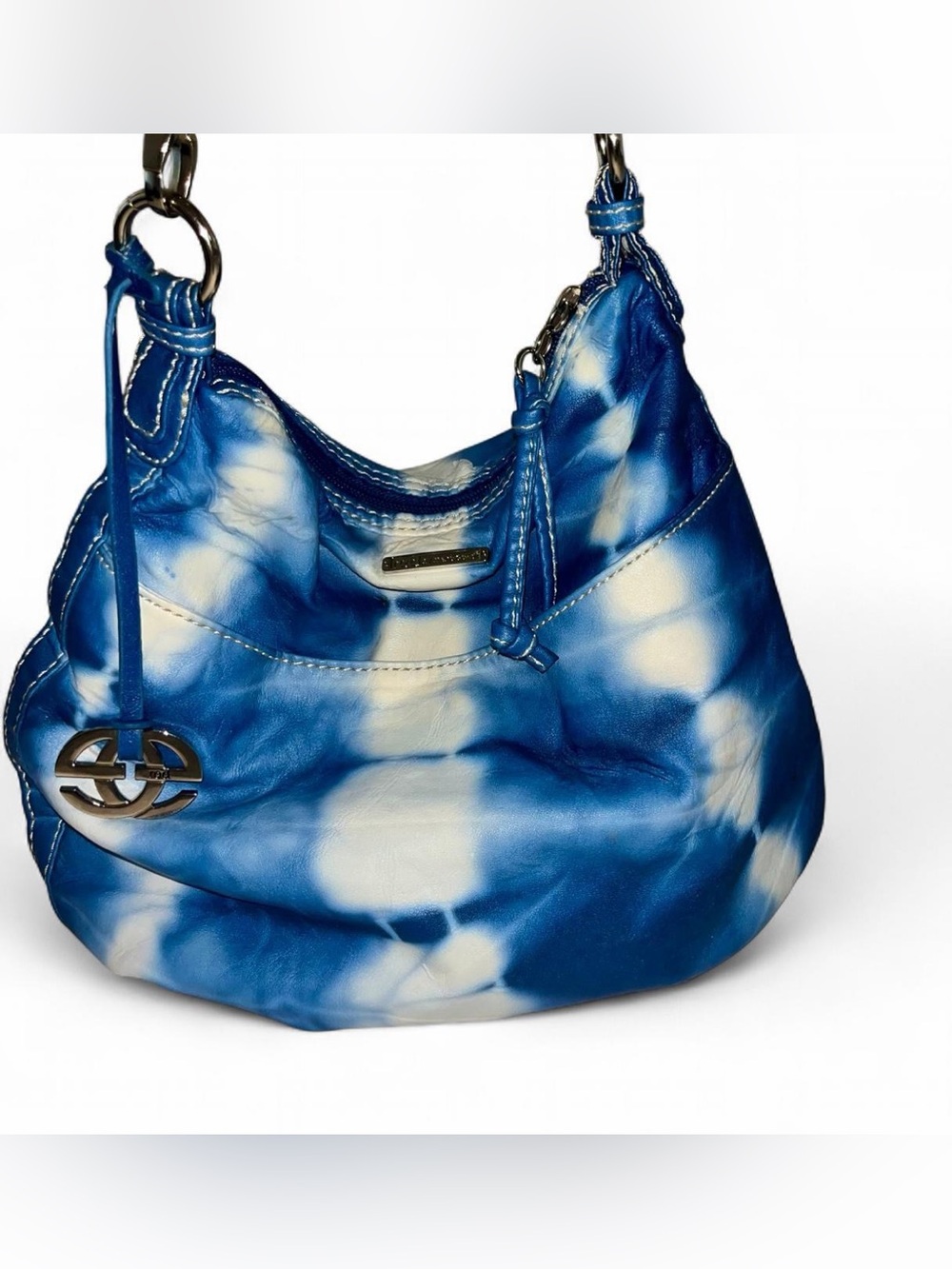 Y2K Rare Red by Marc Ecko Shibori Tie-Dye Hobo Bag
